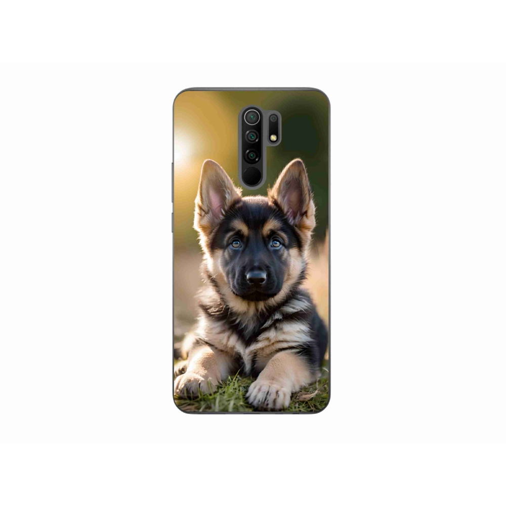Gél borítás mmCase a Xiaomi Redmi 9-hez - Német juhászkutya a természetben