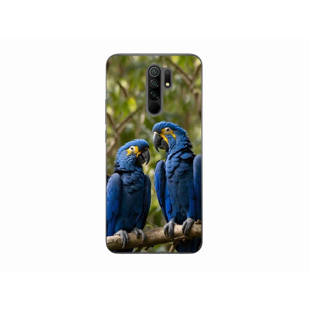 Gél borítás mmCase a Xiaomi Redmi 9-hez - papagáj duó