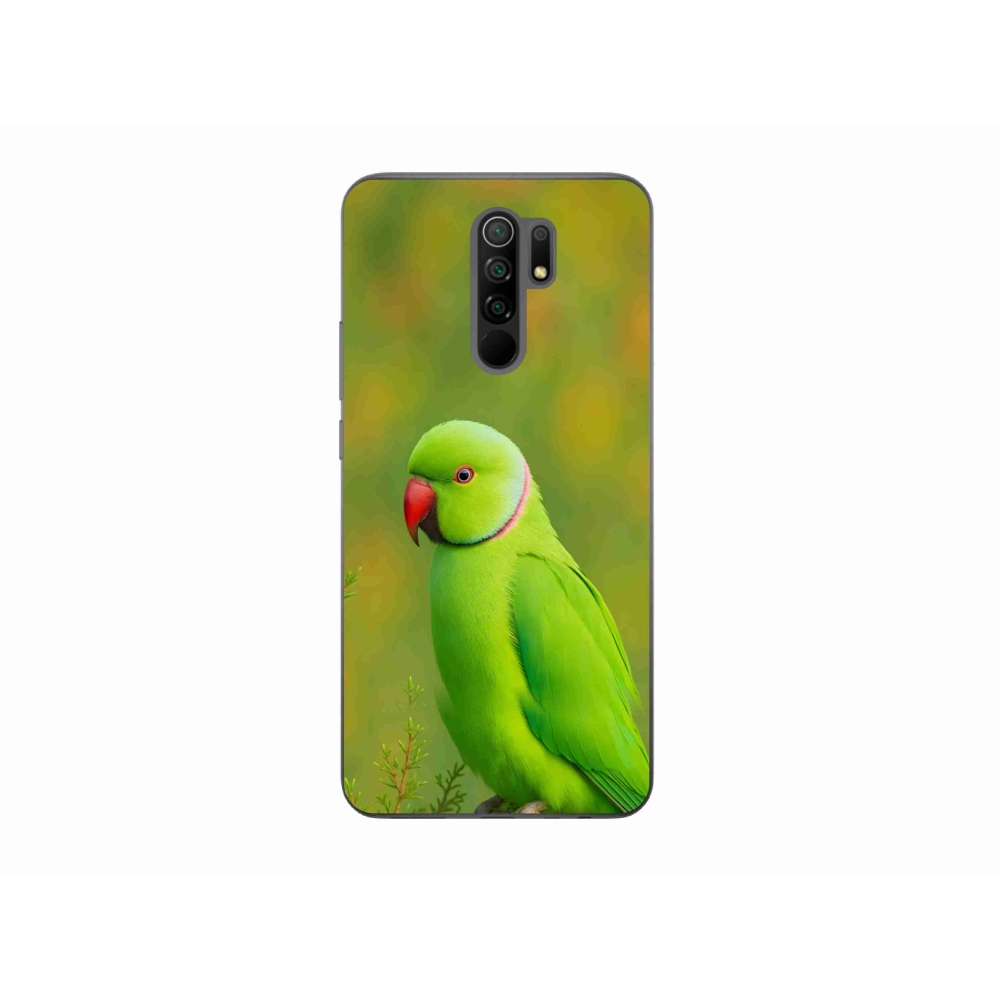 Gél borítás mmCase a Xiaomi Redmi 9-hez - papagáj alexandr 2