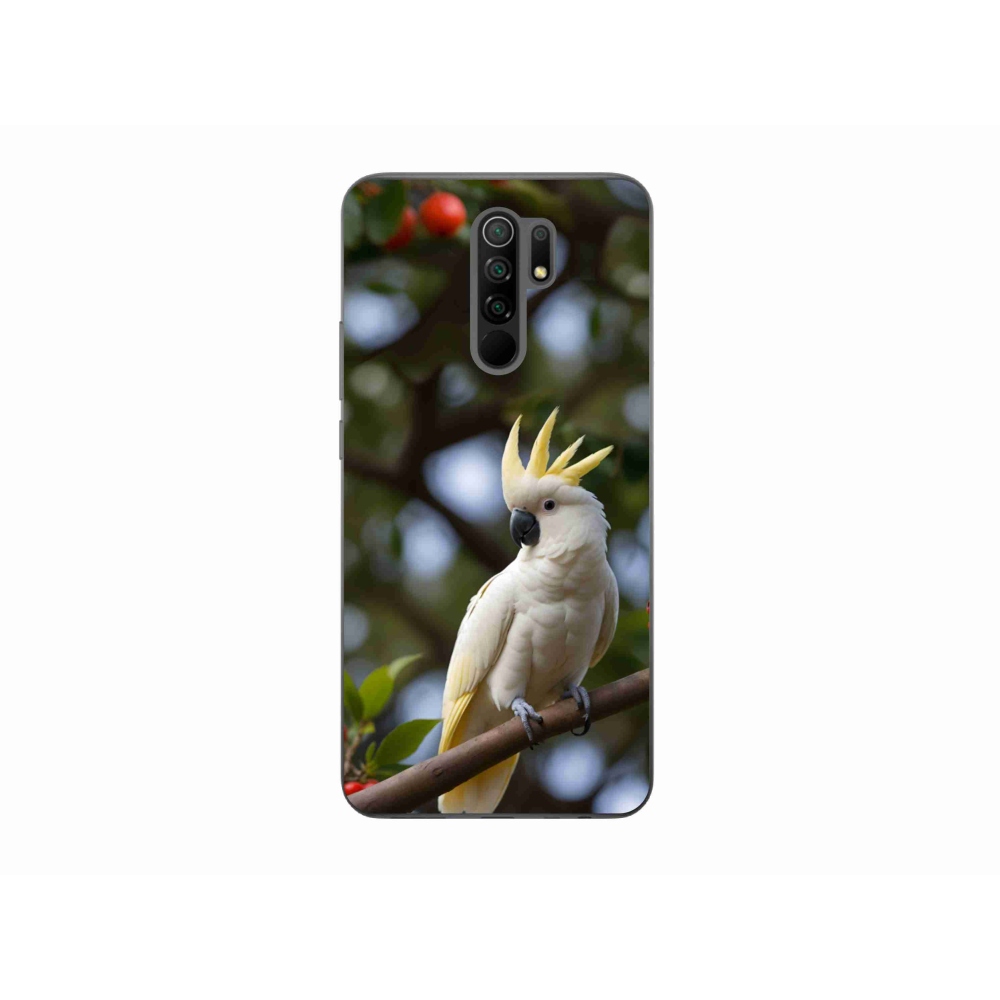 Gél borítás mmCase a Xiaomi Redmi 9-hez - papagáj kakadu 3