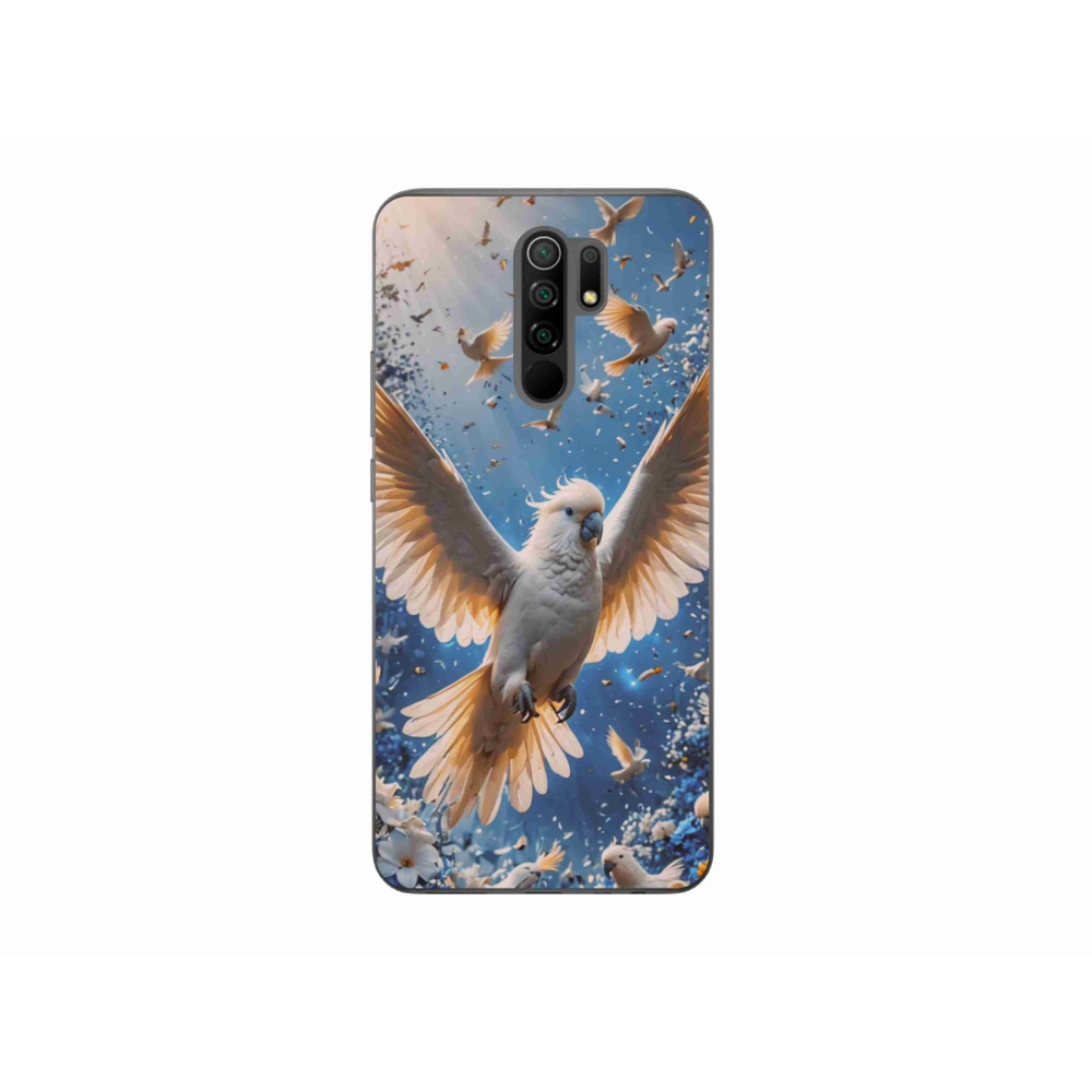 Gél borítás mmCase a Xiaomi Redmi 9-hez - papagáj kakadu