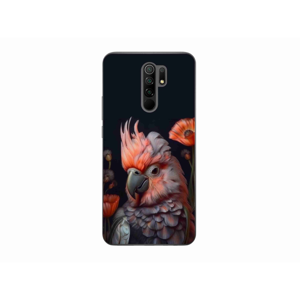 Gél borító mmCase a Xiaomi Redmi 9-hez - papagáj kakadu színekben