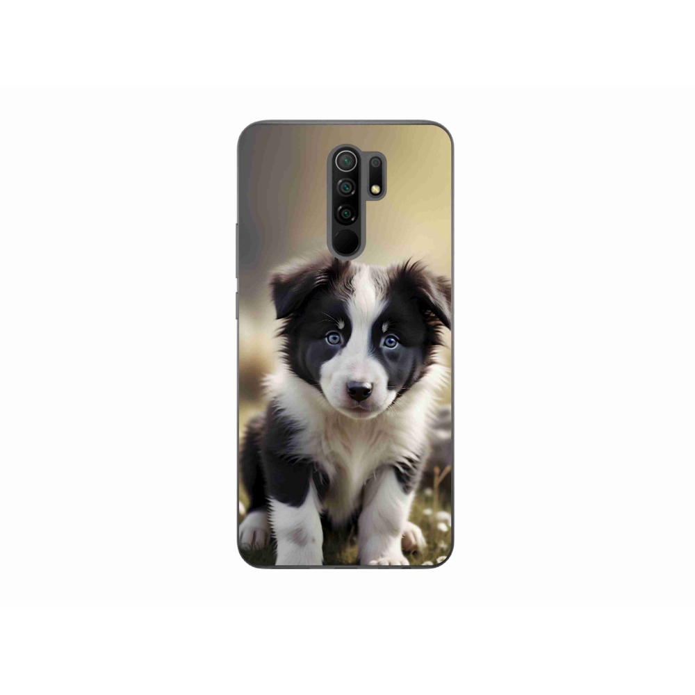 Gél borító mmCase a Xiaomi Redmi 9-hez - aranyos border collie
