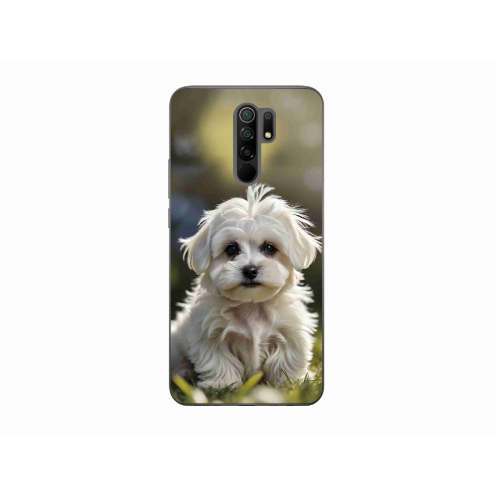 Gél borítás mmCase a Xiaomi Redmi 9-hez - aranyos máltai kutya
