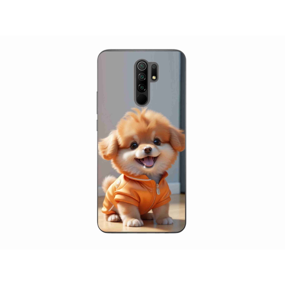 Gél borítás mmCase a Xiaomi Redmi 9-hez - aranyos pomerániai pulóverben