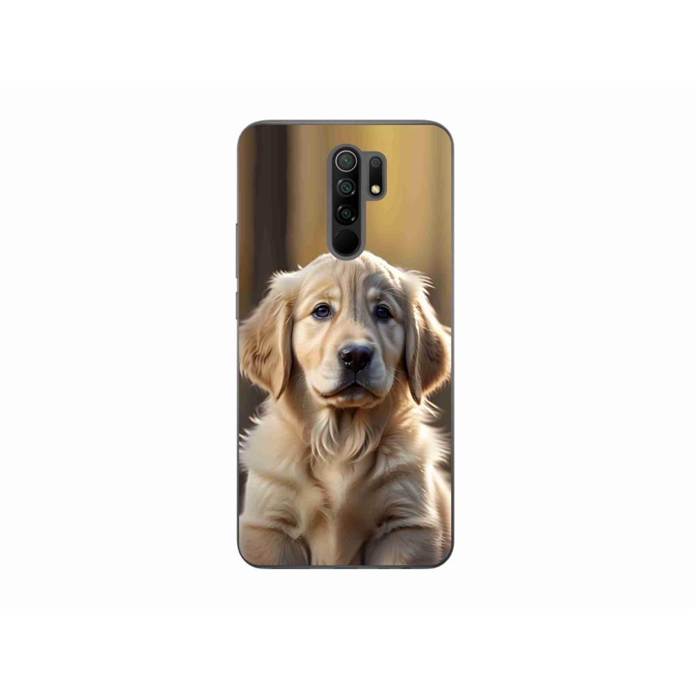 Gél borítás mmCase a Xiaomi Redmi 9-hez - aranyos arany retriever
