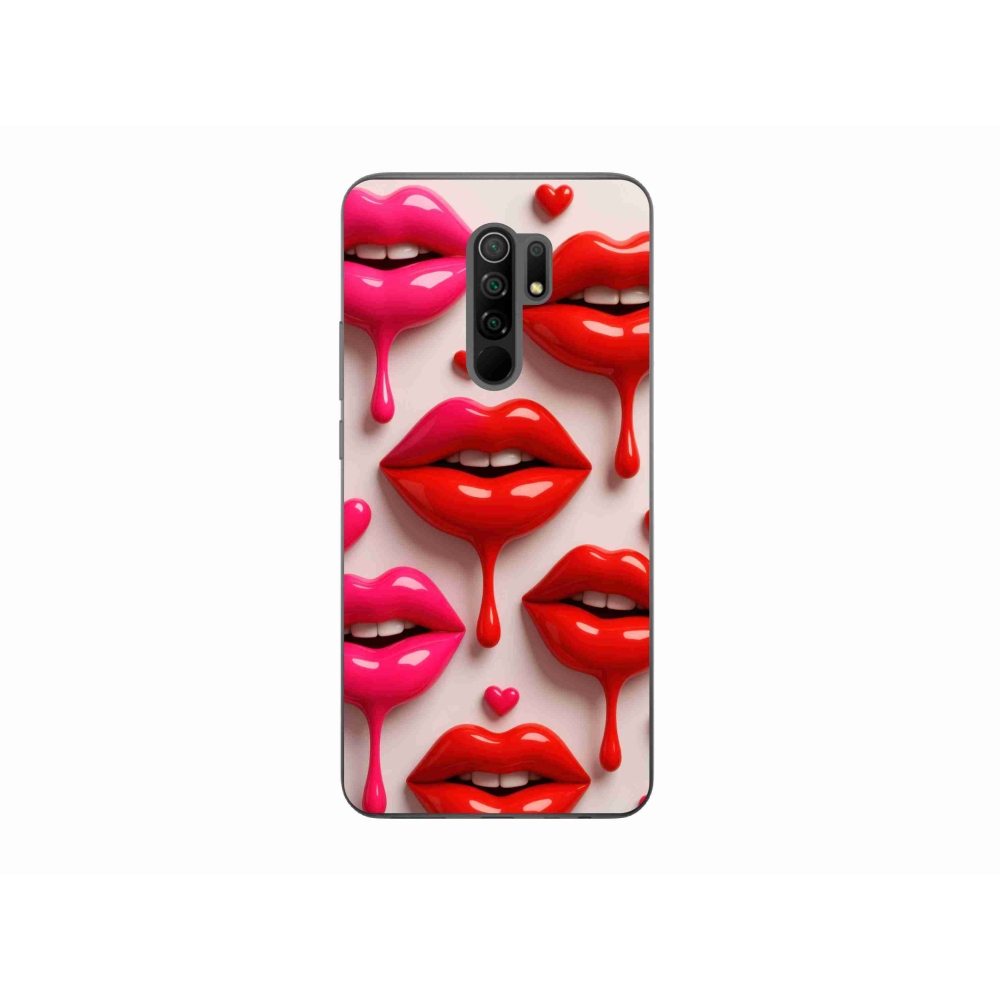Gél borítás mmCase a Xiaomi Redmi 9-hez - ajkak 2
