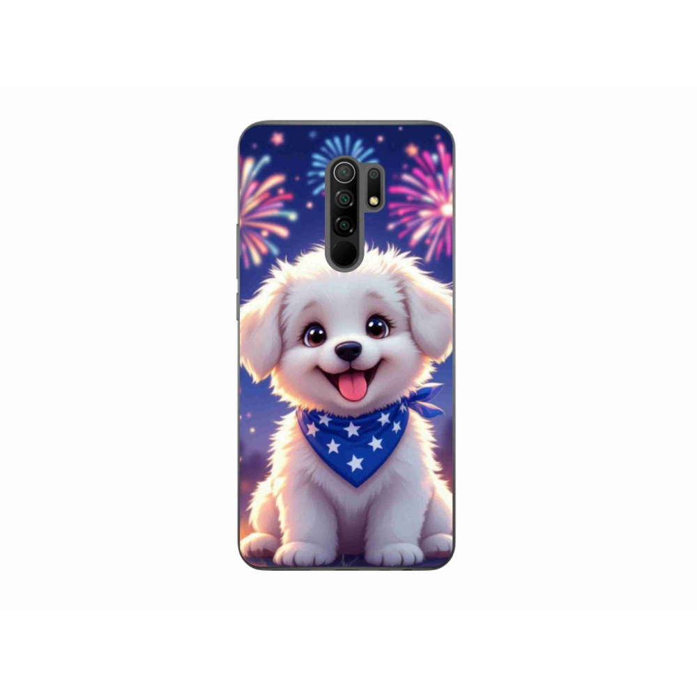 Gél borítás mmCase a Xiaomi Redmi 9-hez - ünnepi kiskutya