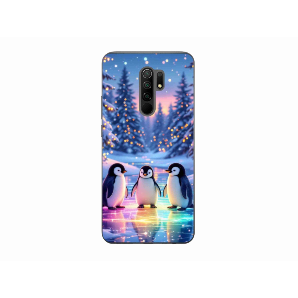 Gél borítás mmCase a Xiaomi Redmi 9-hez - pingvinek