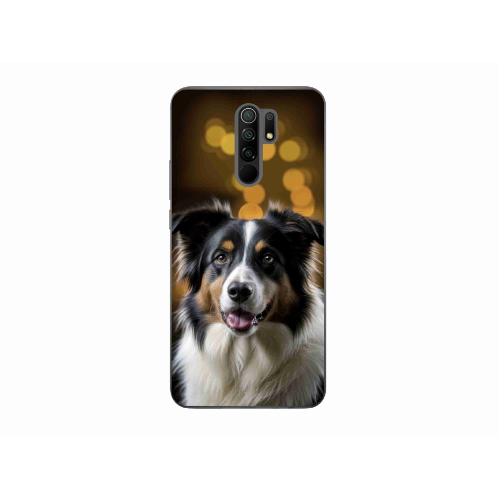 Gél borítás mmCase a Xiaomi Redmi 9-hez - mosolygó ausztrál juhászkutya