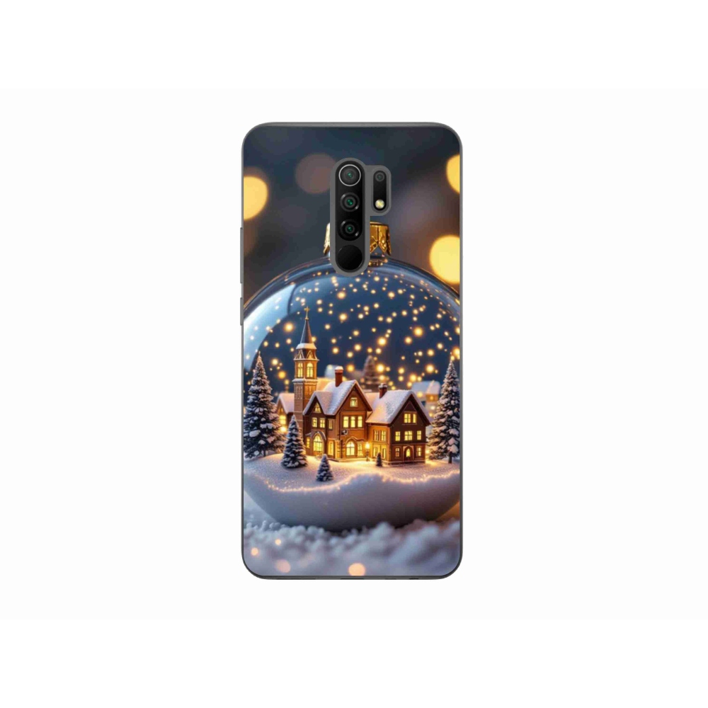 Gél borító mmCase a Xiaomi Redmi 9-hez - Karácsonyi golyók 4