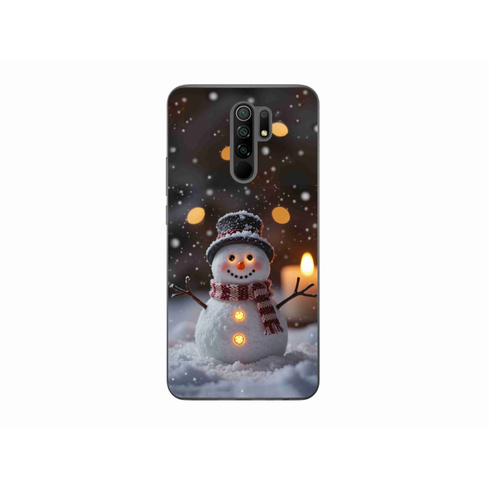 Gél borítás mmCase a Xiaomi Redmi 9-hez - boldog hóember