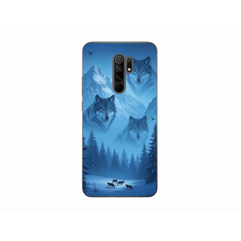 Gél borítás mmCase a Xiaomi Redmi 9-hez - farkas csomag