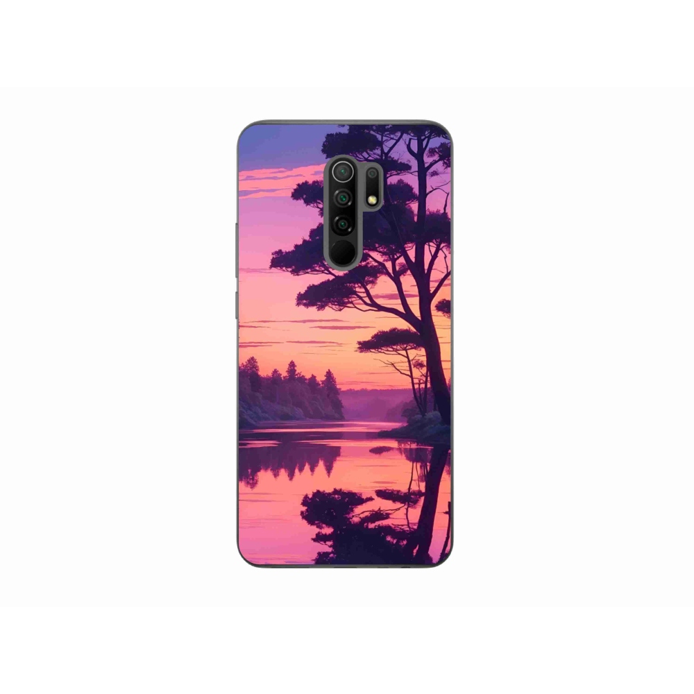 Gél borítás mmCase a Xiaomi Redmi 9-hez - naplemente a tó felett