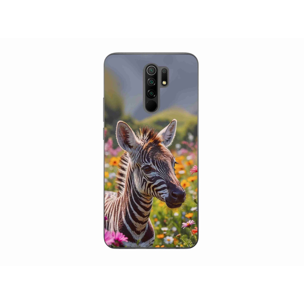 Gél borítás mmCase a Xiaomi Redmi 9-hez - zebra a réten