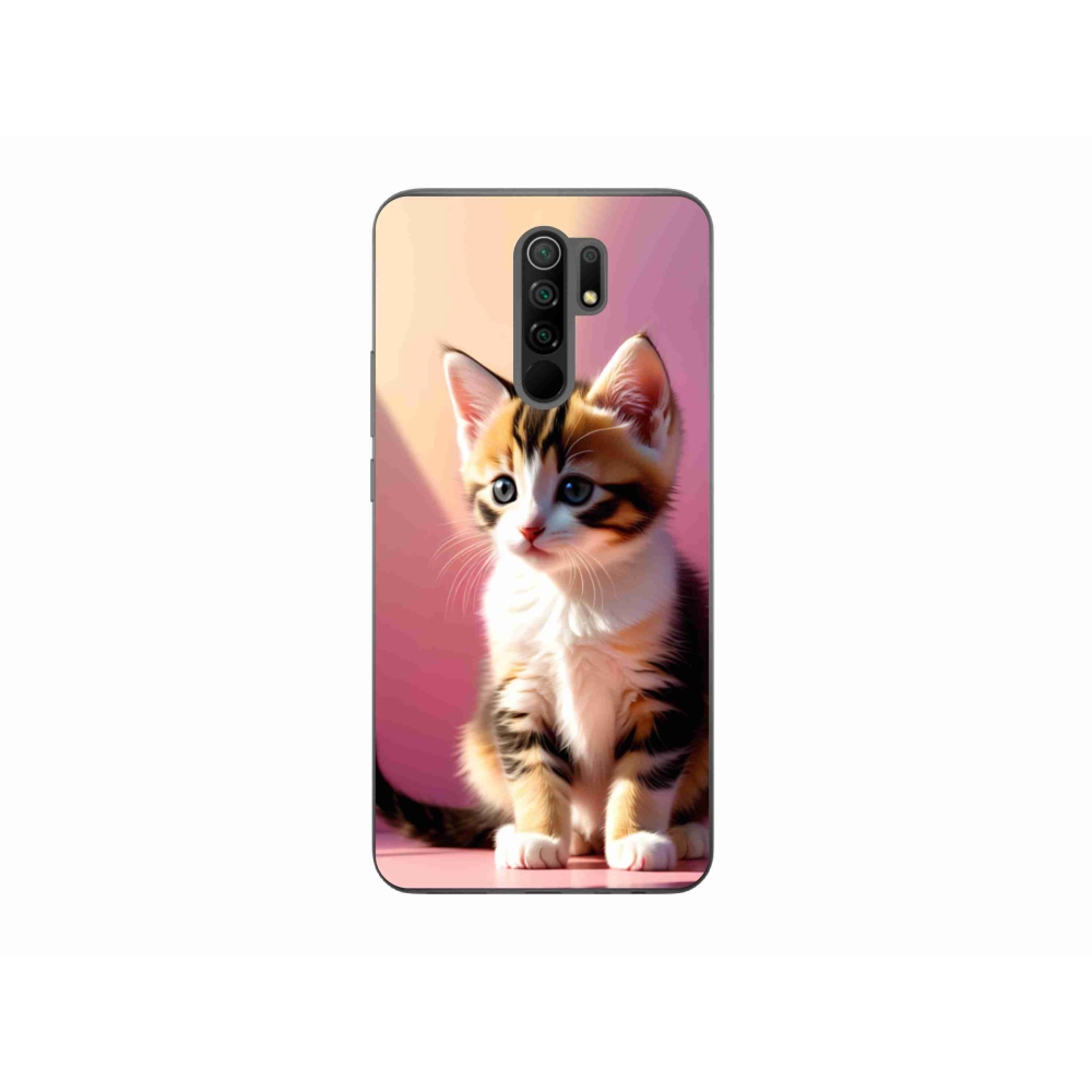 Gél borítás mmCase a Xiaomi Redmi 9-hez - kíváncsi cica 2