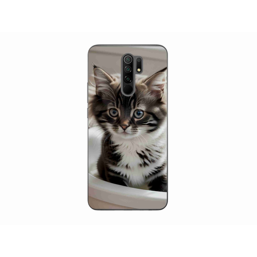 Gél borítás mmCase a Xiaomi Redmi 9-hez - kíváncsi cica