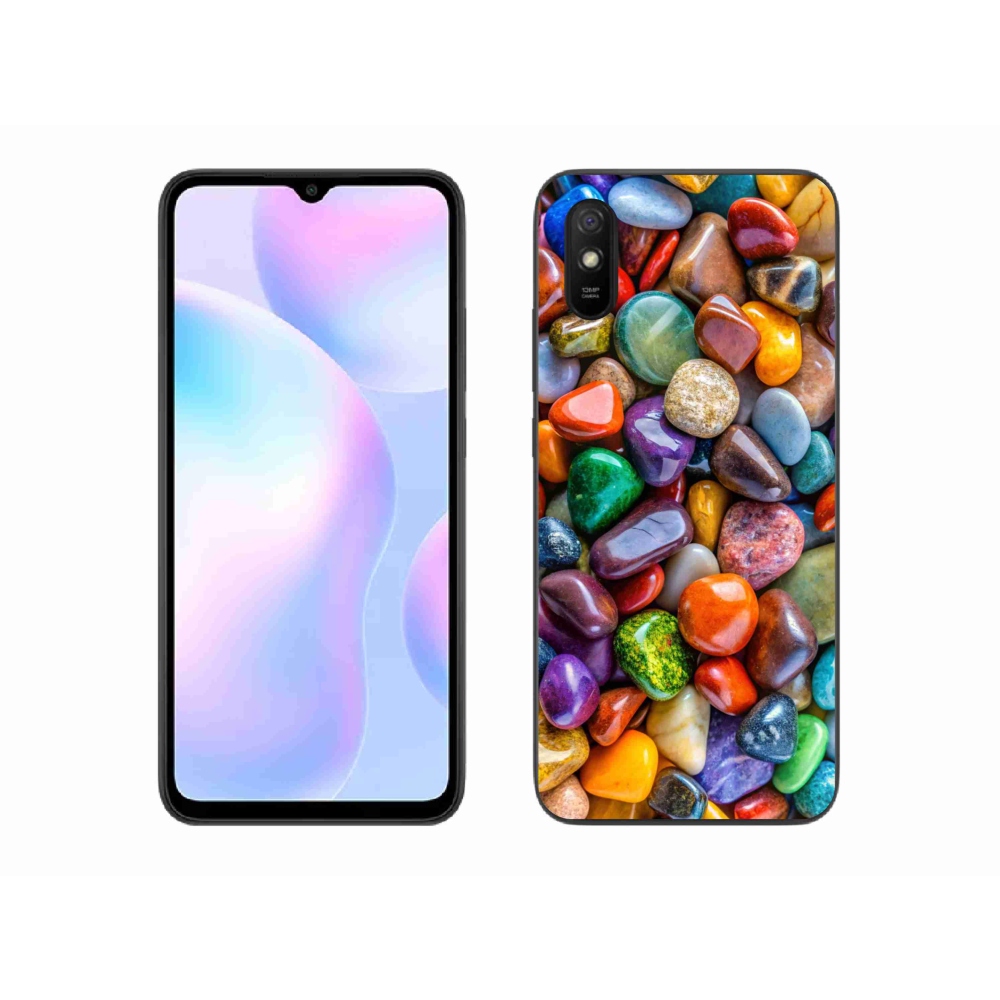 Gél borítás mmCase a Xiaomi Redmi 9A számára - színes strasszkövek