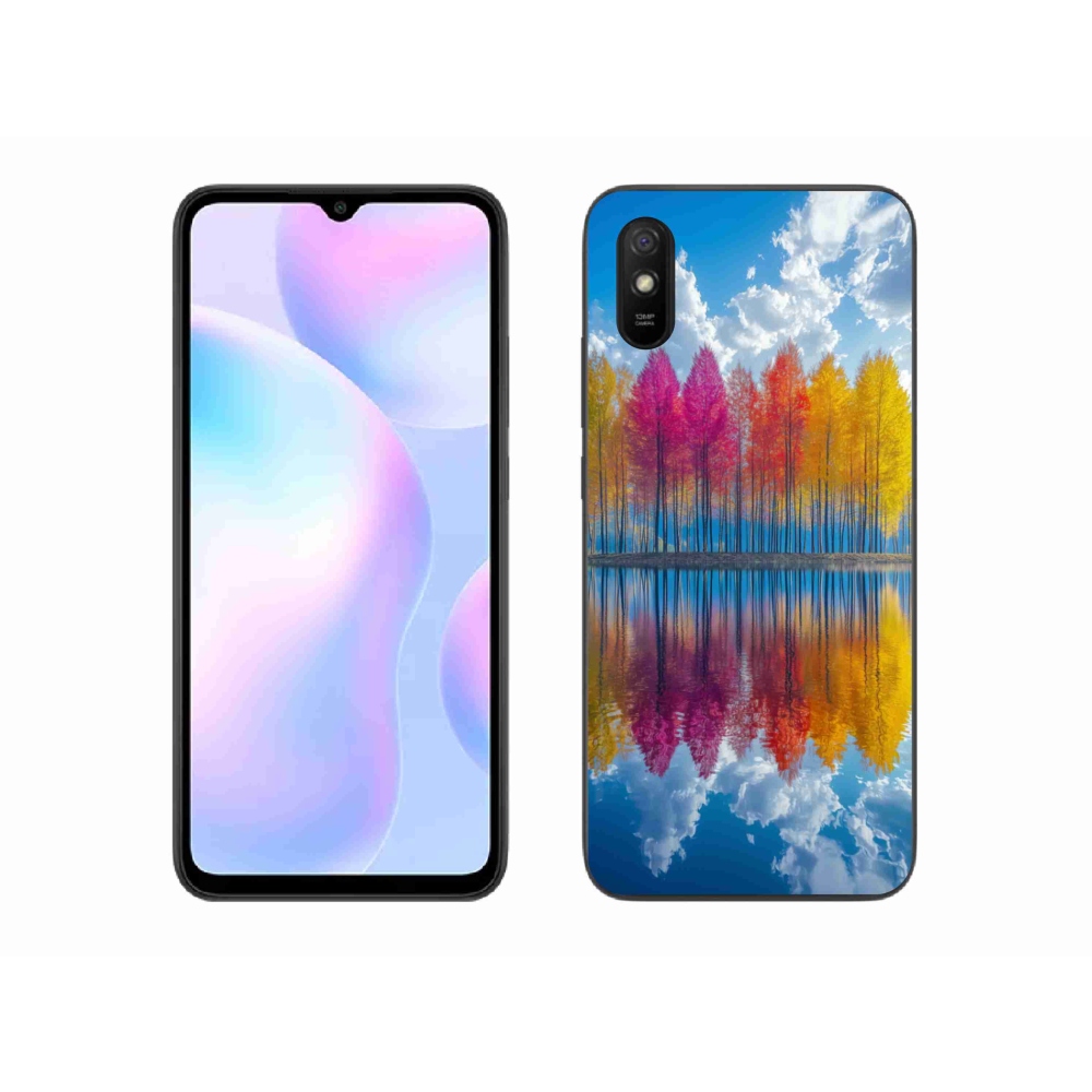 Gél borítás mmCase a Xiaomi Redmi 9A számára - színes fák