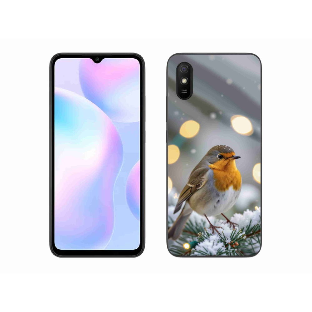 Gél borítás mmCase a Xiaomi Redmi 9A számára - piros télen