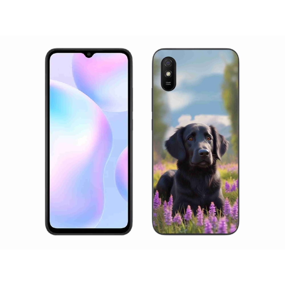 Gél borítás mmCase a Xiaomi Redmi 9A számára - elegáns fekete retriever