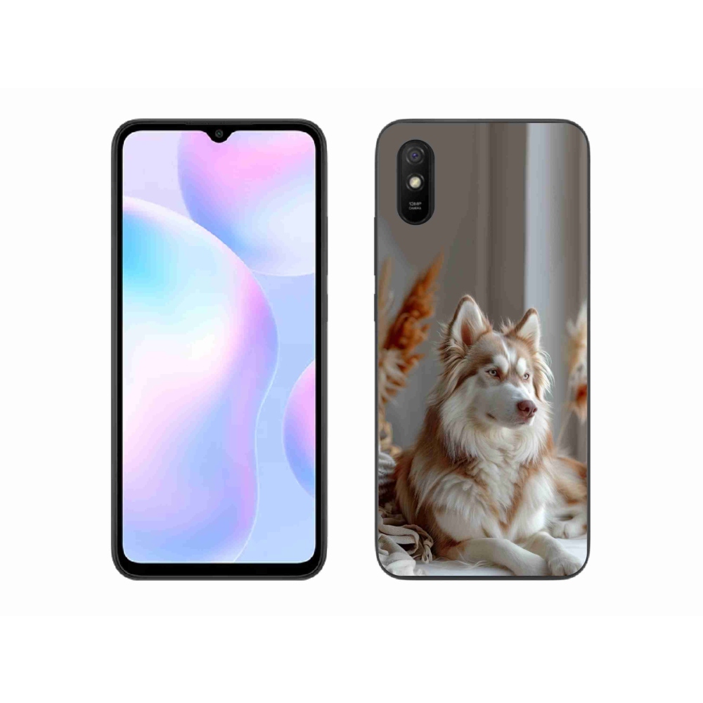 Gél borítás mmCase a Xiaomi Redmi 9A számára - csendes szibériai husky