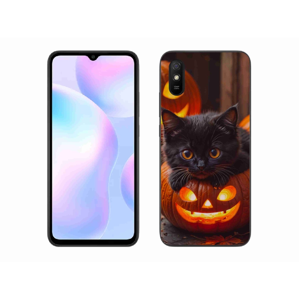 Gél borítás mmCase a Xiaomi Redmi 9A számára - cica és tök