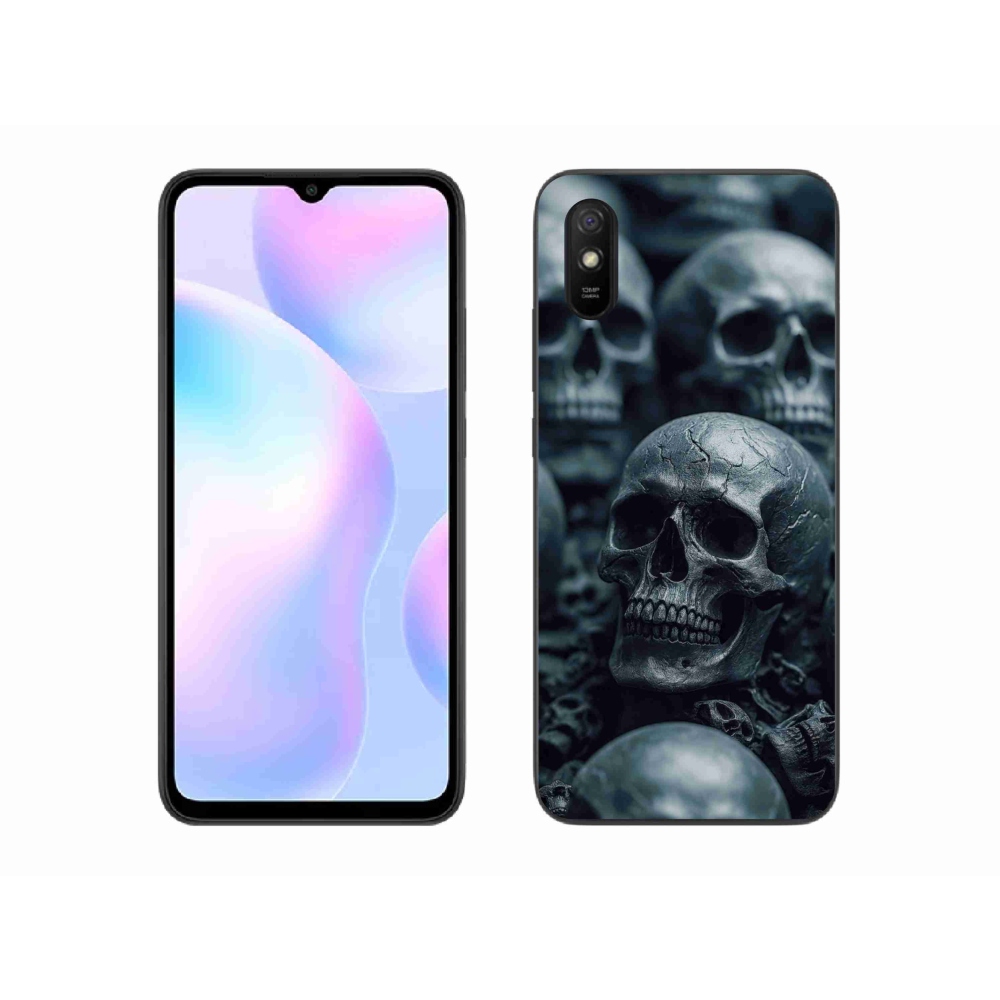 Gél borítás mmCase a Xiaomi Redmi 9A számára - koponya 2