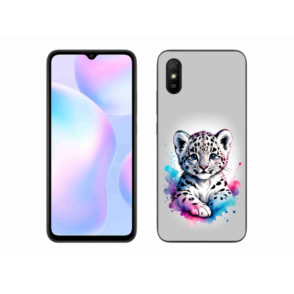 Gél borítás mmCase a Xiaomi Redmi 9A - leopárd kölyök számára