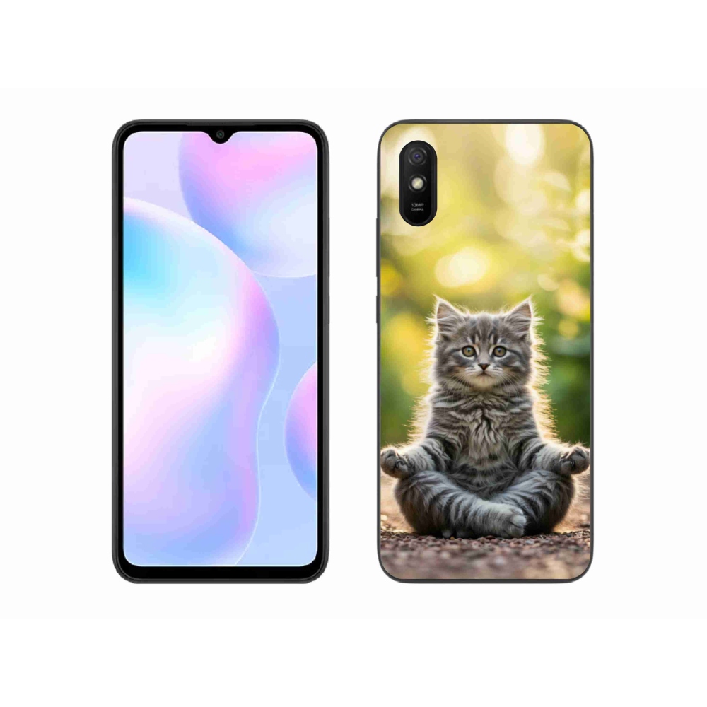 Gél borítás mmCase a Xiaomi Redmi 9A számára - meditáló cica