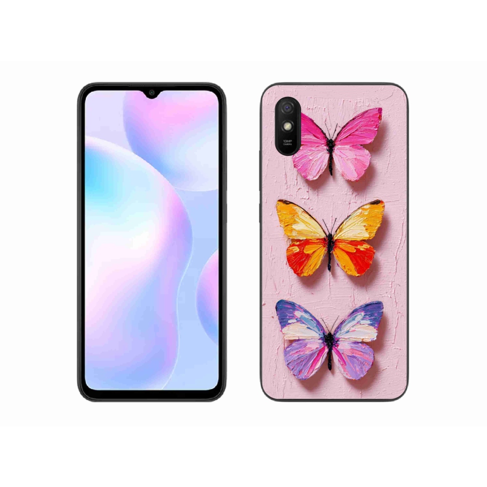 Gél borítás mmCase a Xiaomi Redmi 9A számára - pillangó szentháromság