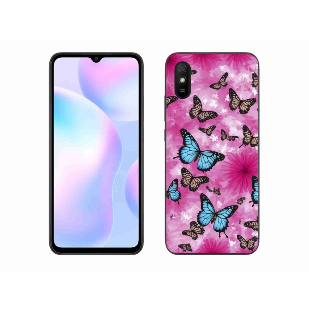 Gél borítás mmCase a Xiaomi Redmi 9A számára - pillangókert