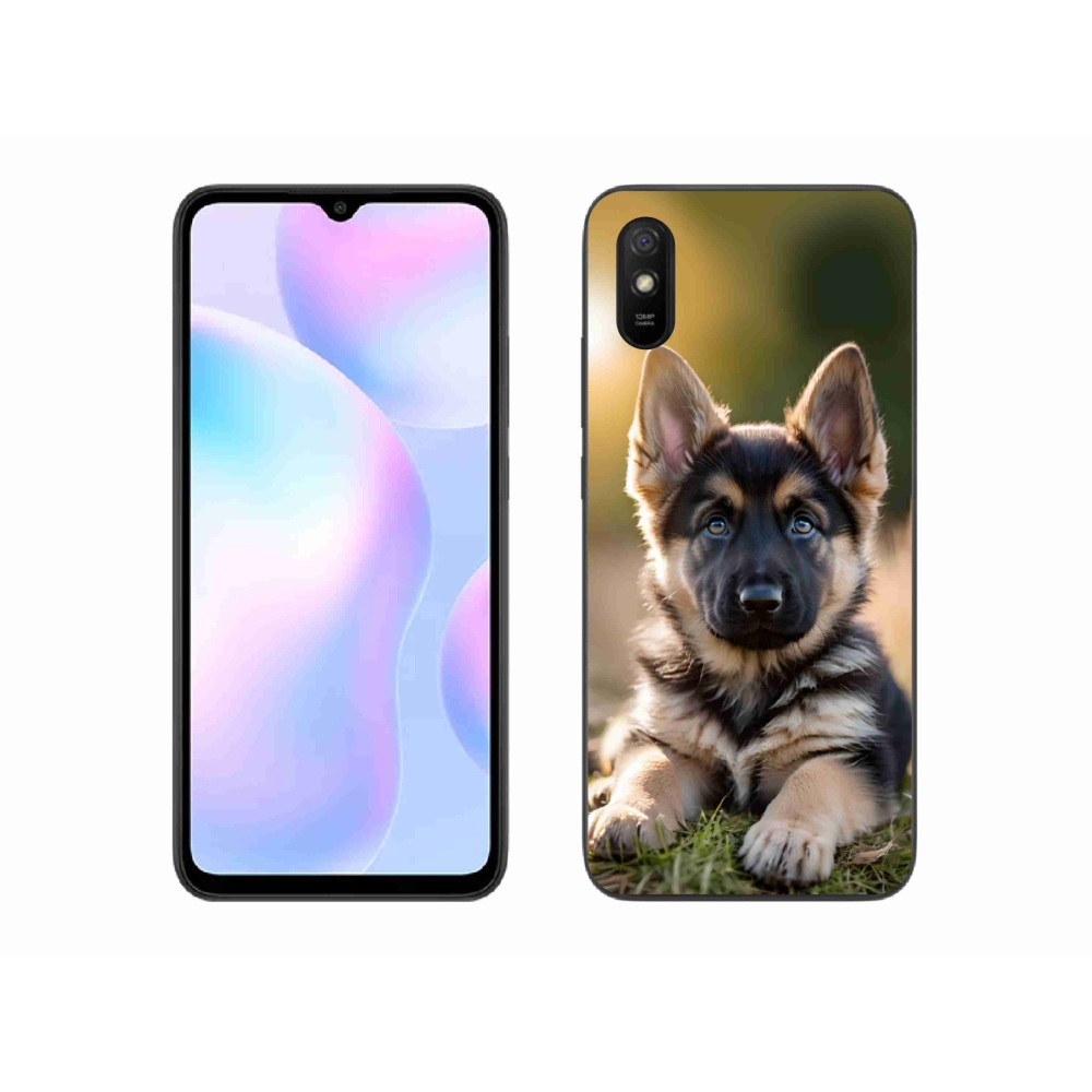 Gél borítás mmCase a Xiaomi Redmi 9A számára - Német juhászkutya a természetben