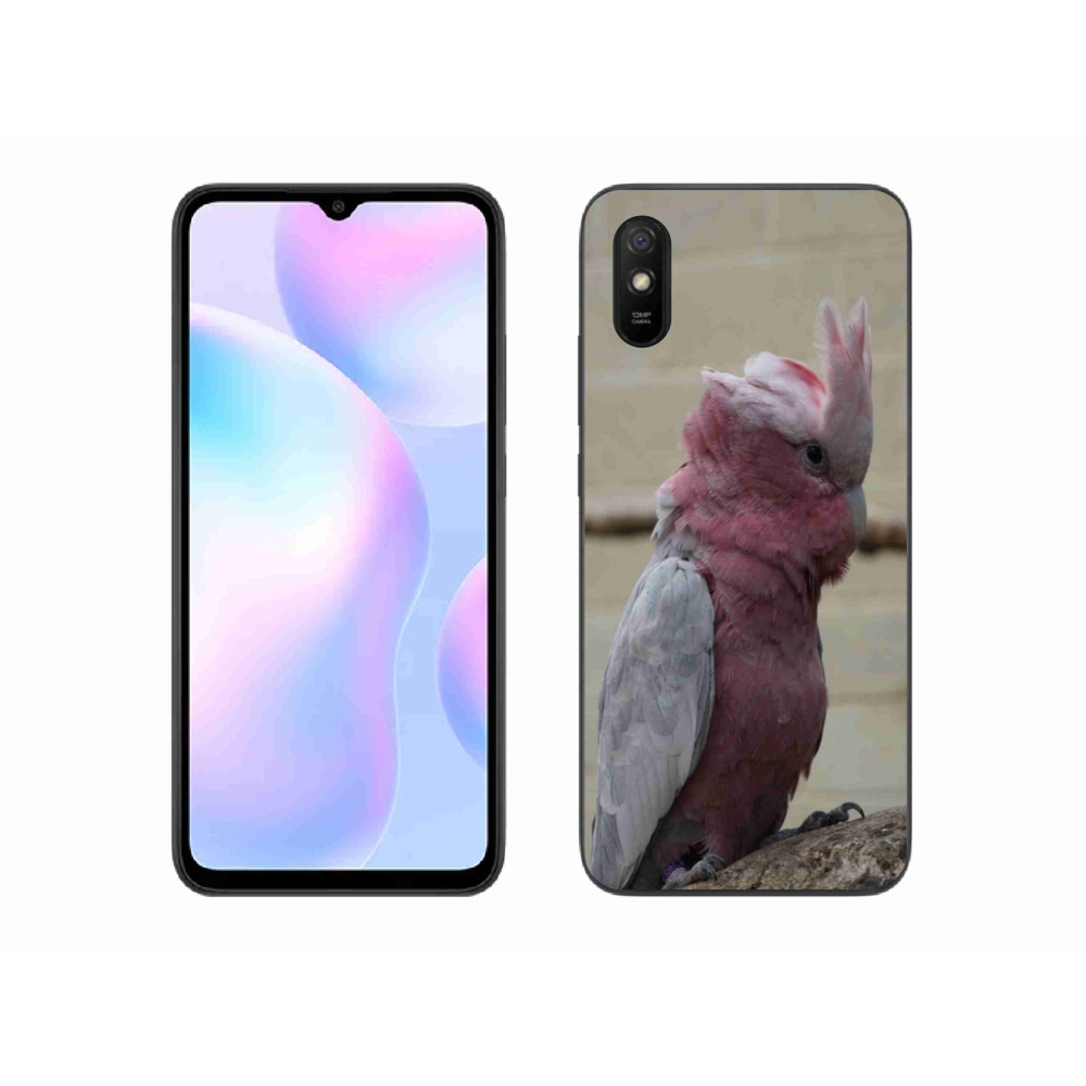 Gél borítás mmCase a Xiaomi Redmi 9A számára - papagáj kakadu rózsaszínű