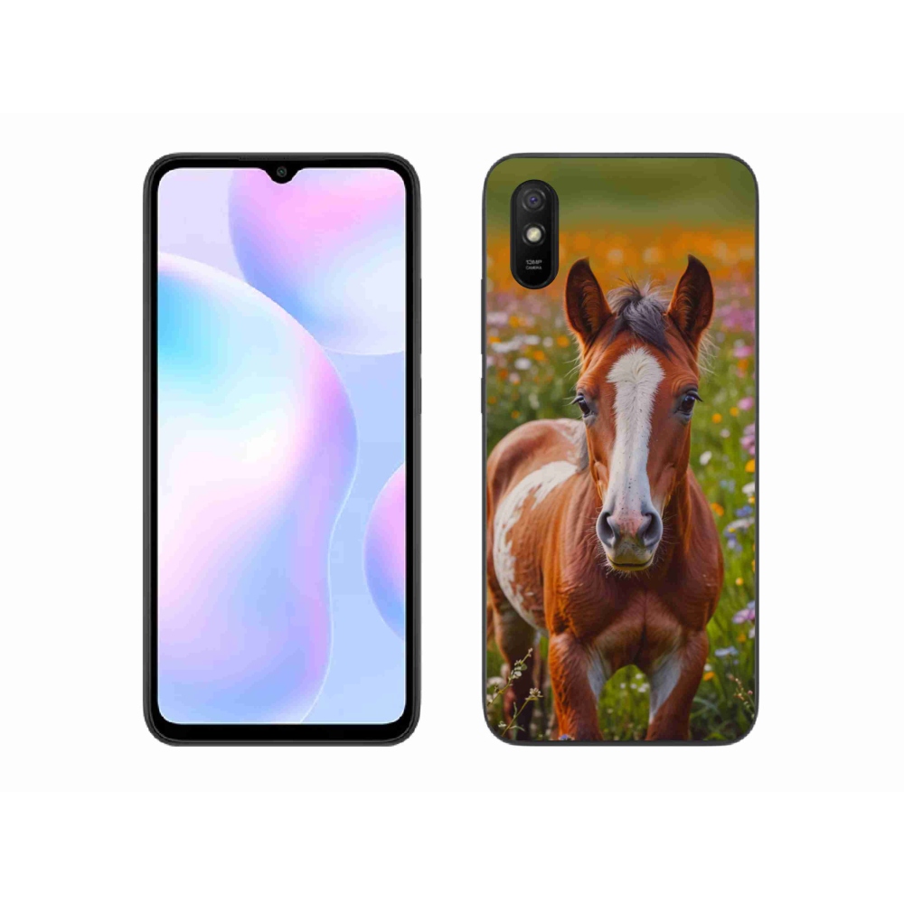 Gél borítás mmCase a Xiaomi Redmi 9A számára - aranyos csikó