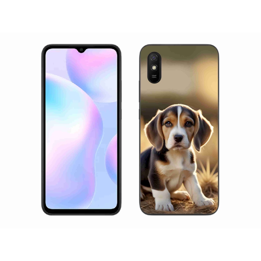 Gél borító mmCase a Xiaomi Redmi 9A számára - aranyos beagle