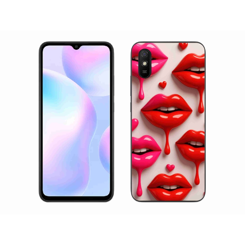 Gél borítás mmCase a Xiaomi Redmi 9A számára - ajkak 2