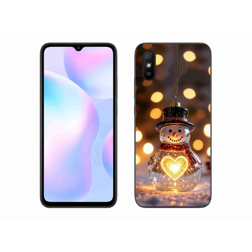 Gél borítás mmCase a Xiaomi Redmi 9A számára - karácsonyi hóember