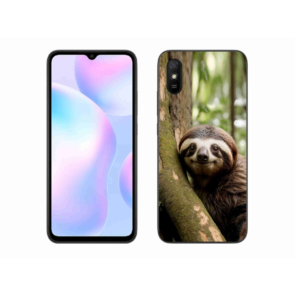 Gél borítás mmCase a Xiaomi Redmi 9A számára - mosolygó lajhár