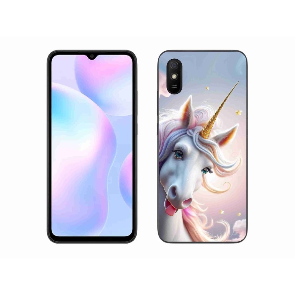 Gél borítás mmCase a Xiaomi Redmi 9A számára - vidám egyszarvú