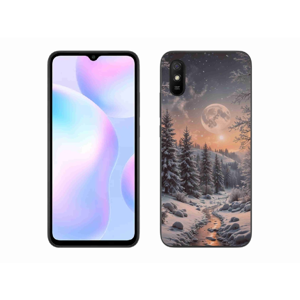 Gél borító mmCase a Xiaomi Redmi 9A számára - téli táj 2