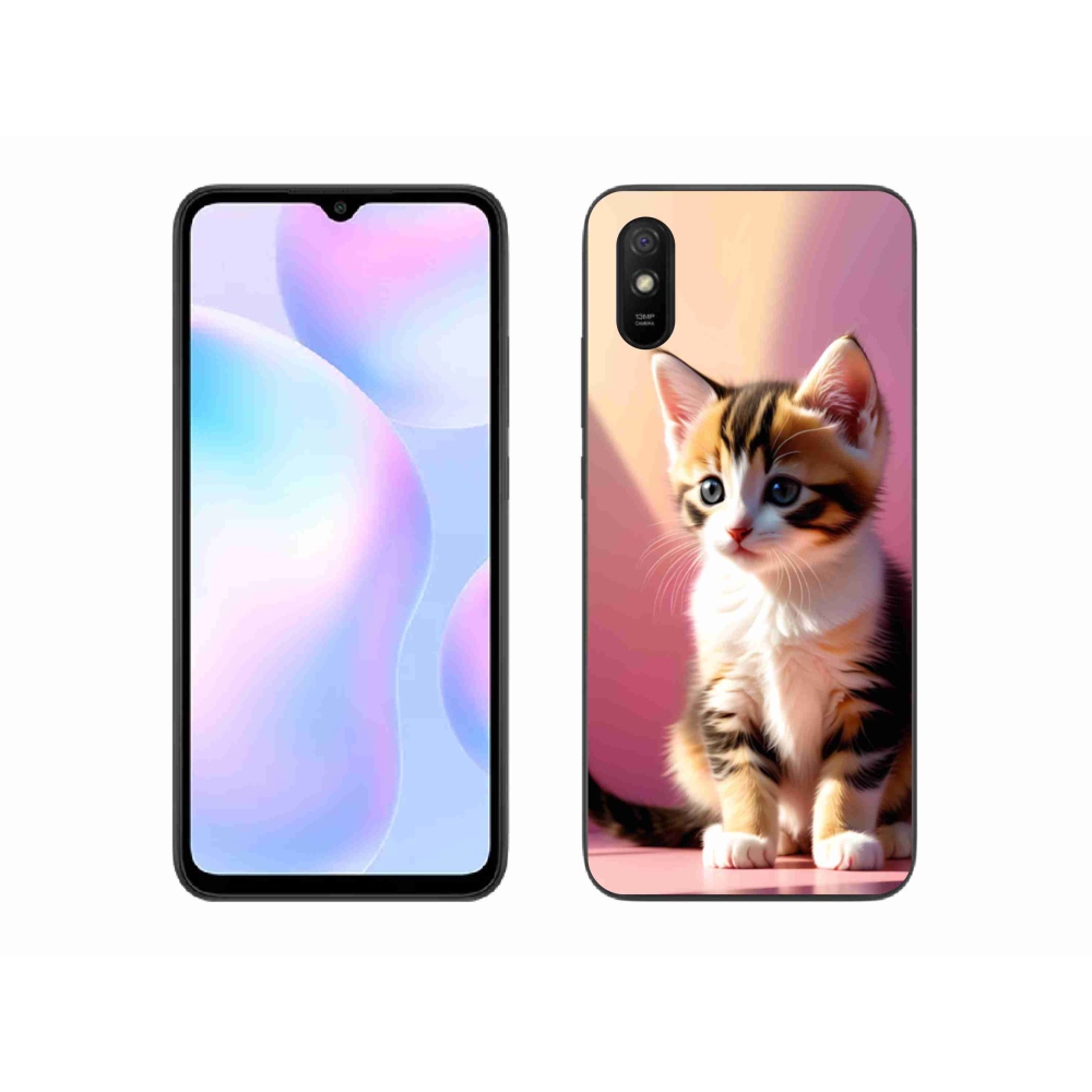 Gél borítás mmCase a Xiaomi Redmi 9A számára - kíváncsi cica 2