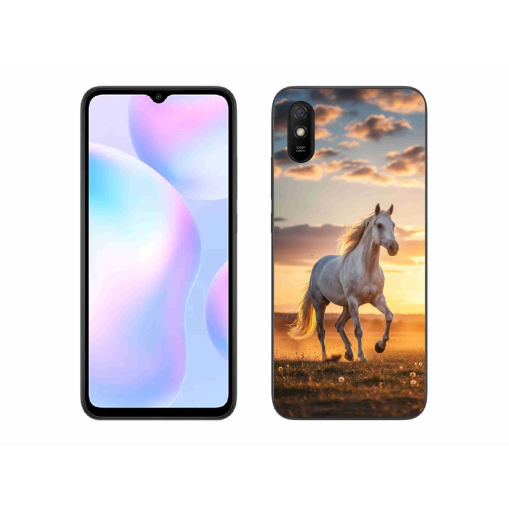Gél borítás mmCase a Xiaomi Redmi 9AT - futó fehér ló 2