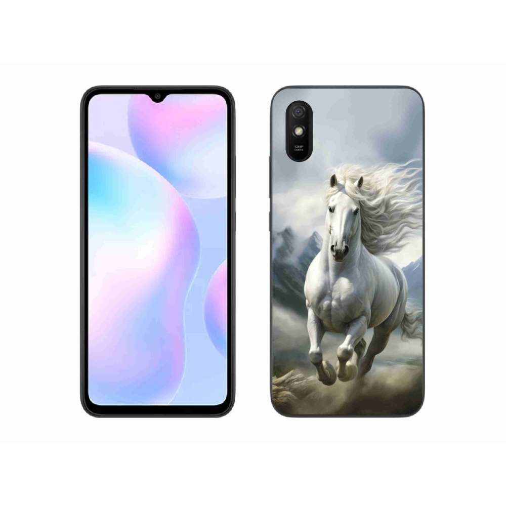 Gél borító mmCase a Xiaomi Redmi 9AT - futó fehér ló 3