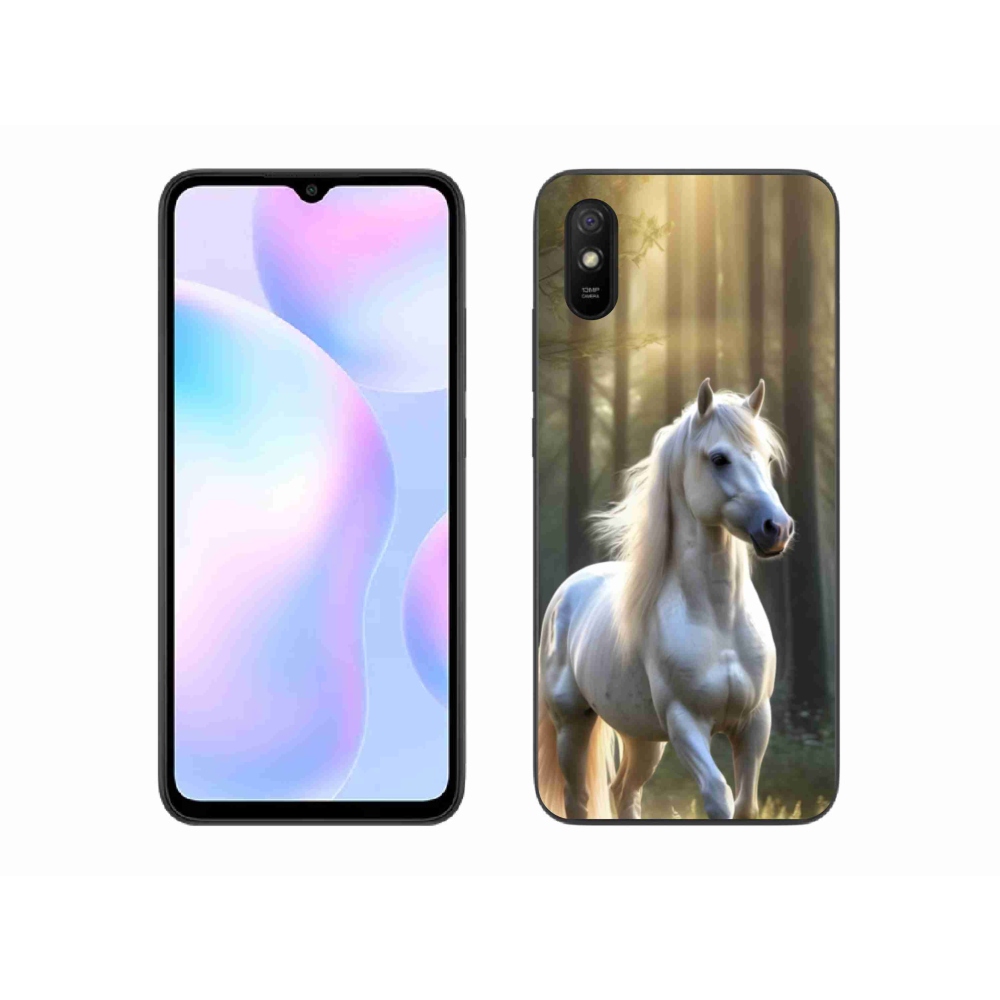 Gél borítás mmCase a Xiaomi Redmi 9AT-hoz - fehér ló 3