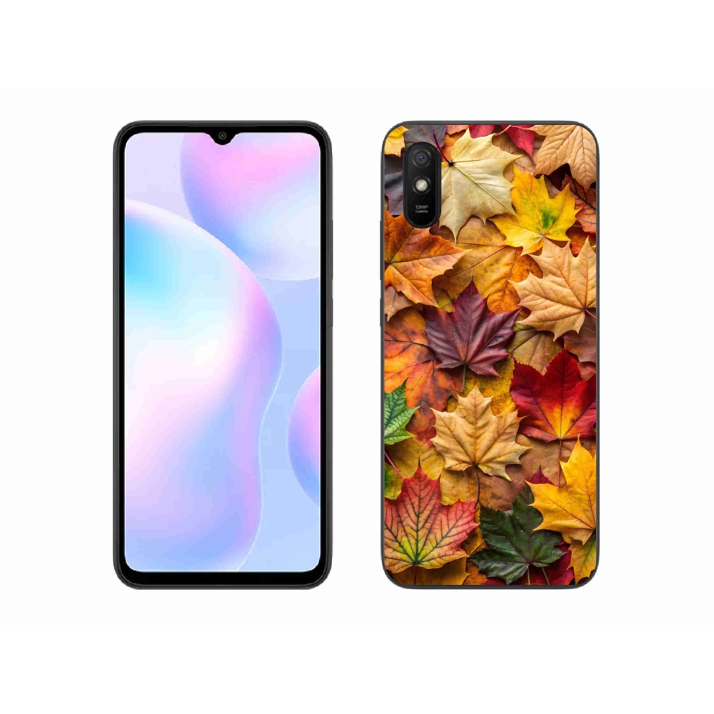Gél borítás mmCase a Xiaomi Redmi 9AT-hoz - juharlevelek 2