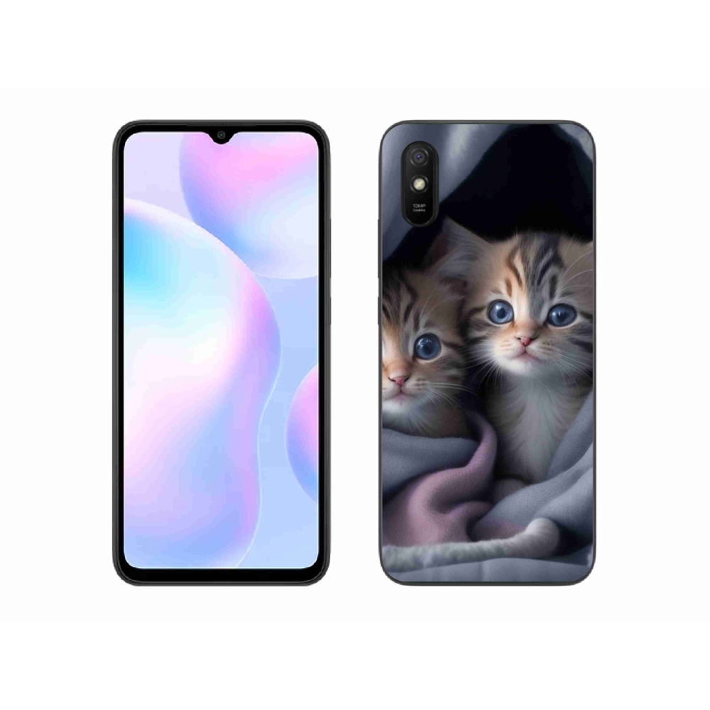 Gél borítás mmCase a Xiaomi Redmi 9AT - cat duo 2 számára