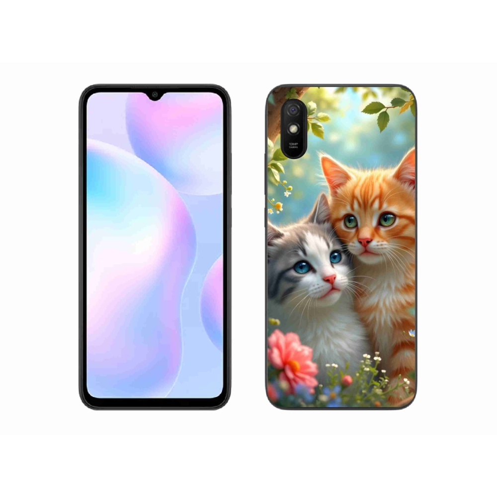 Gél borító mmCase a Xiaomi Redmi 9AT-hoz - macska szeretet 2