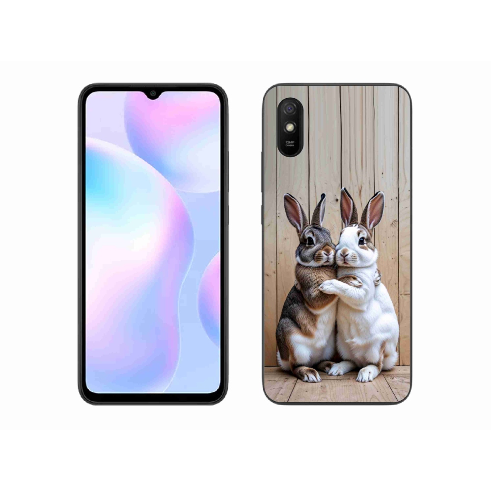 Gél borítás mmCase a Xiaomi Redmi 9AT-hoz - nyúl pár