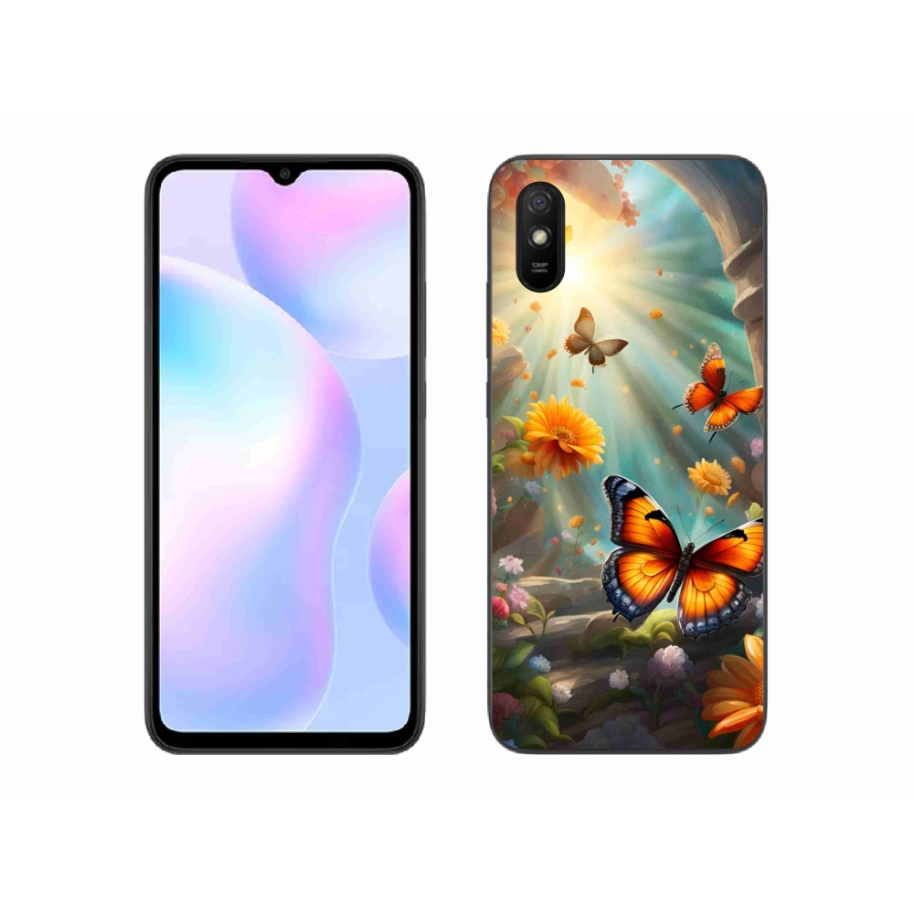 Gél borító mmCase a Xiaomi Redmi 9AT-hoz - pillangókert 2